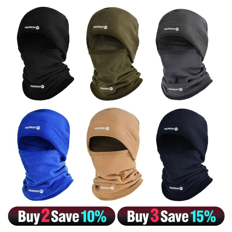 Fitted Windproof Hat and Breathable Windproof Face Mask, Polar Fleece Balaclava Hood for Cycling and Skiing - Stay Warm, Protected, and Comfortable for Outdoor Adventures and Party Events