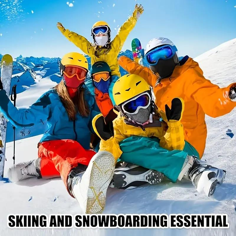 Fitted Windproof Hat and Breathable Windproof Face Mask, Polar Fleece Balaclava Hood for Cycling and Skiing - Stay Warm, Protected, and Comfortable for Outdoor Adventures and Party Events